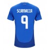 Italien Gianluca Scamacca #9 Heimtrikot EM 2024 Kurzarm